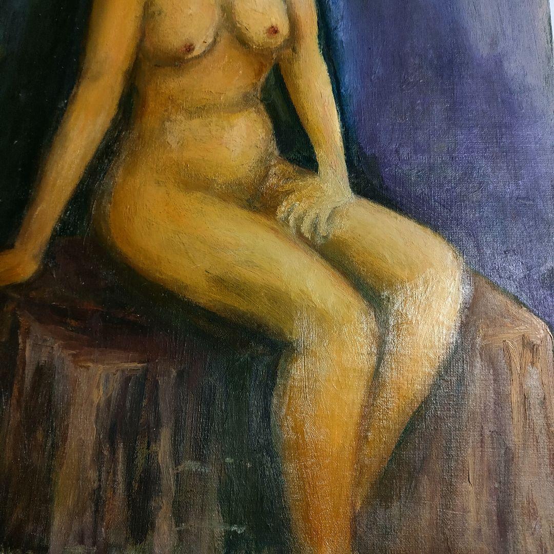 油彩「裸婦」（井上長三郎作）