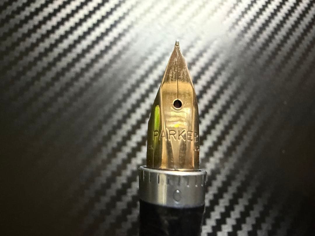 初期型 パーカー フラットトップ 75 シズレ XF 極細字 万年筆