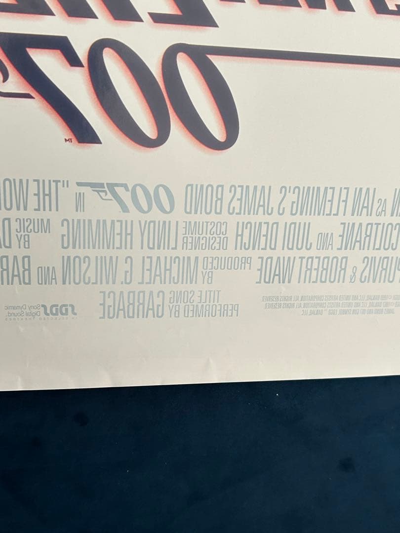 007 ワールド・イズ・ノット・イナフ　USオリジナル映画ポスター