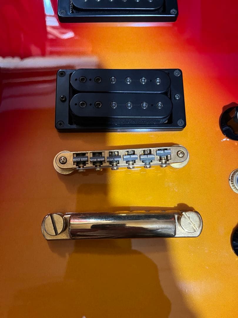 TARGET ギター レッド/オレンジグラデーション　hide モッキンバード