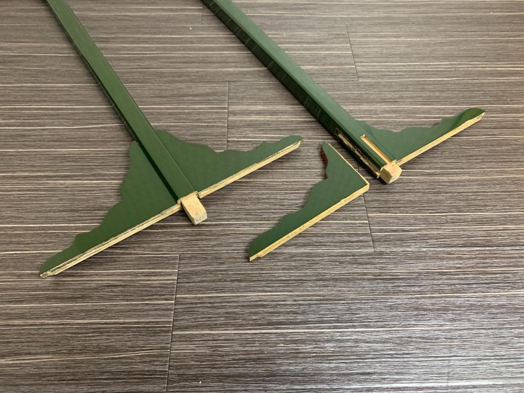 輪島塗 目白宗芳造 宗旦好 青漆紅爪 及台子 共箱 茶道具 水指棚 835