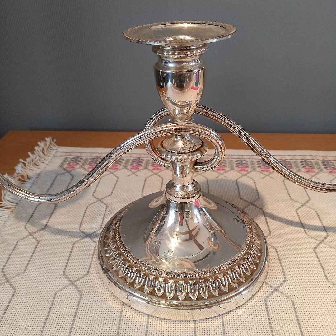 イギリスアンティーク　燭台　キャンドルスタンド　VINERS社