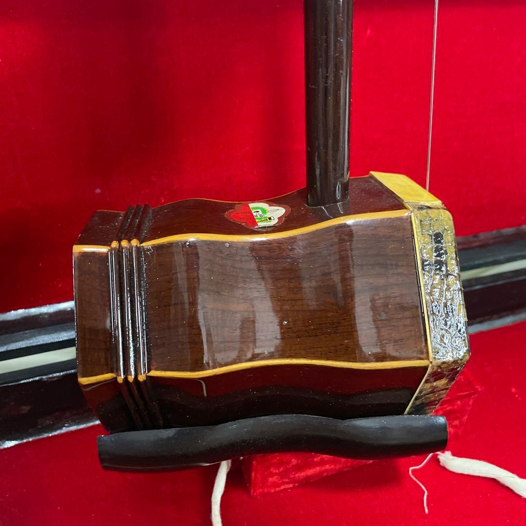 高級 虎丘 二胡 龍頭 弦楽器 民族楽器 ケース付属