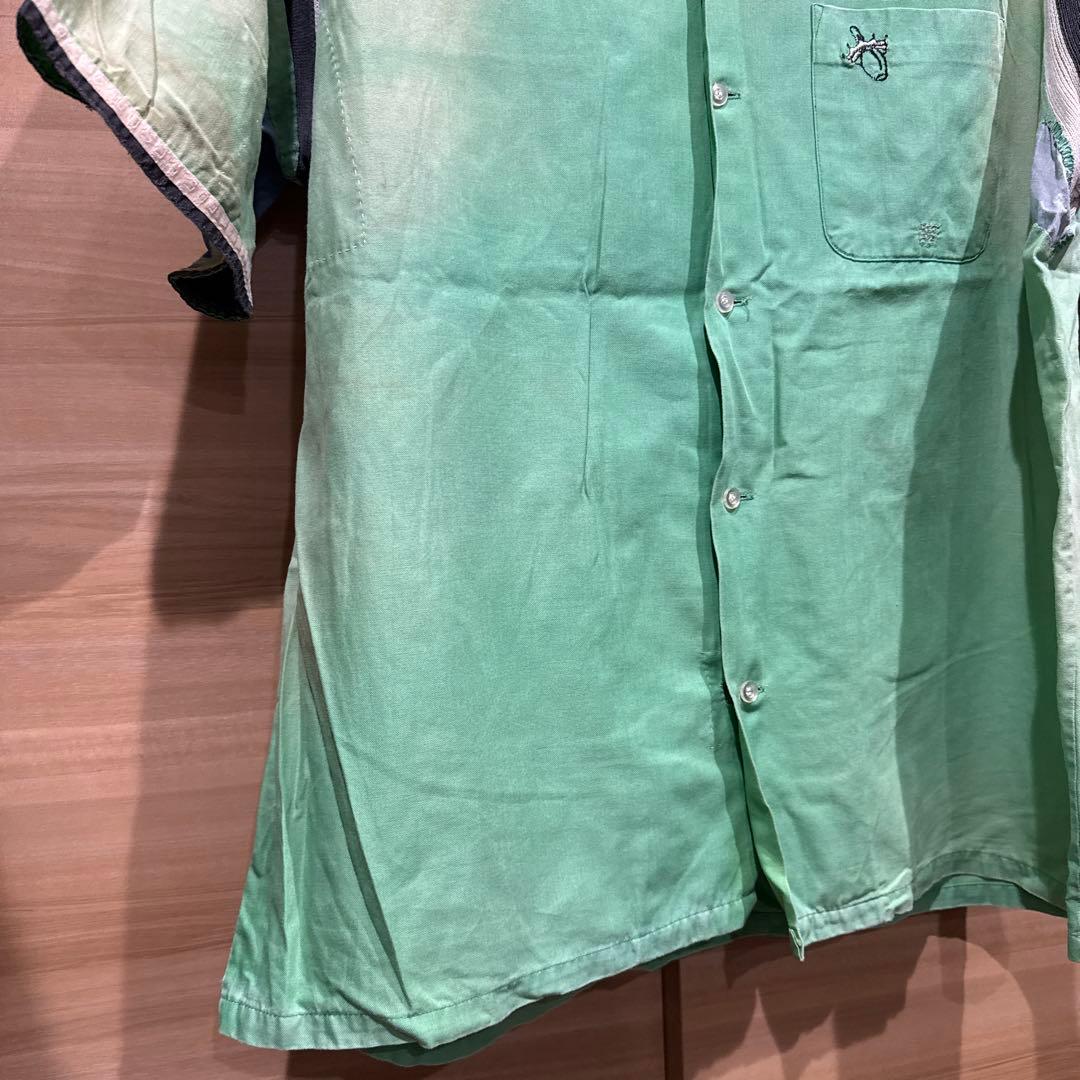 着画あり　60's 60年代 ボウリングシャツ XL