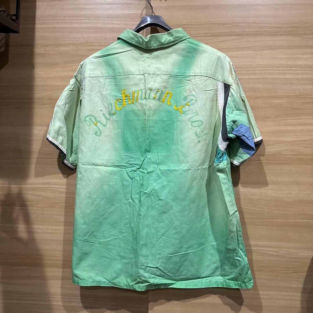 着画あり　60's 60年代 ボウリングシャツ XL