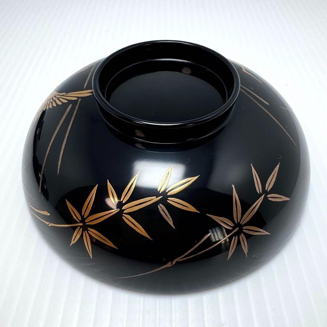 新品 輪島塗 人間国宝 大場松魚 寺井直次 蒔絵麗沢 吉祥文 10客 共箱