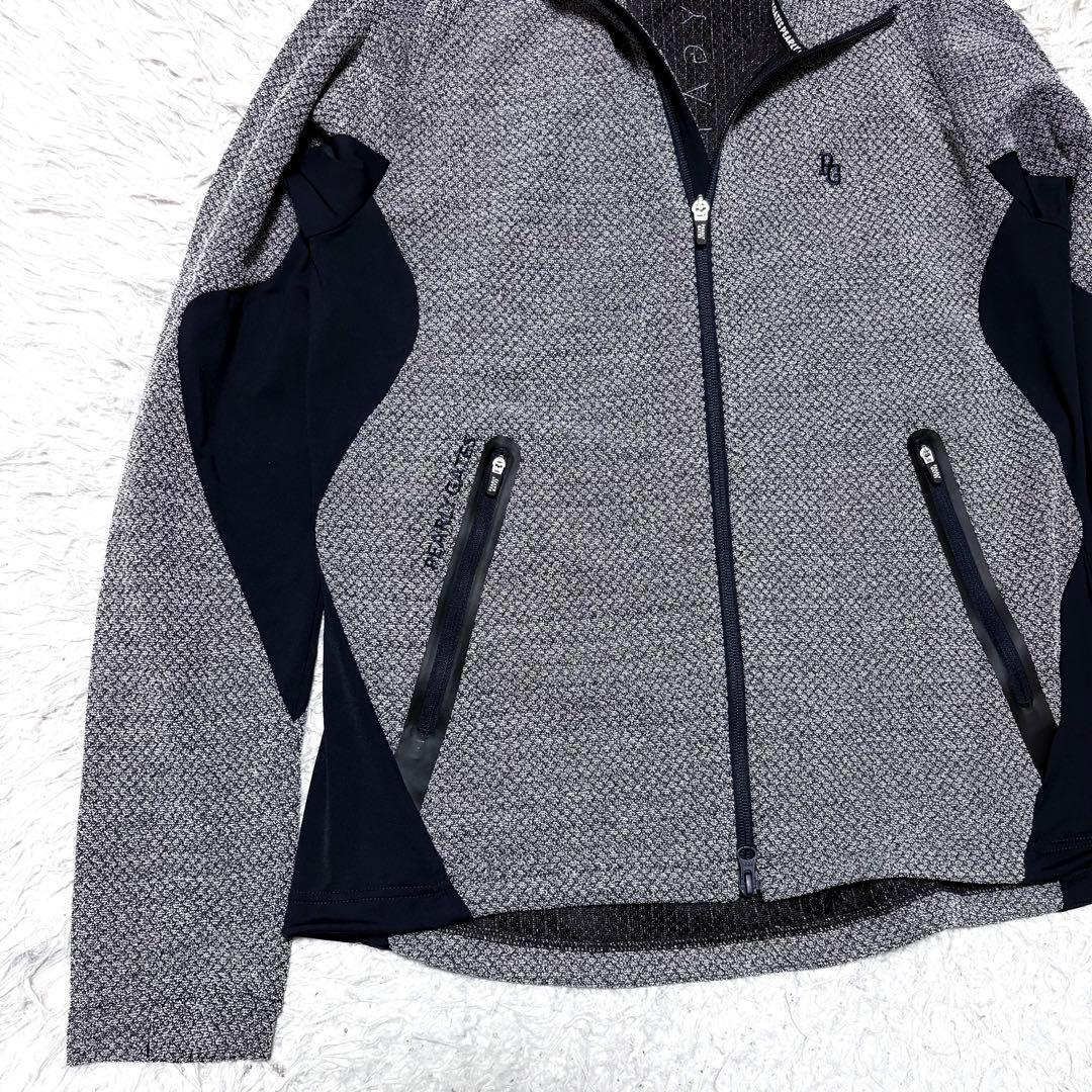 【未使用級】23年モデル　パーリーゲイツ　ダイヤニットジャガードブルゾン　5