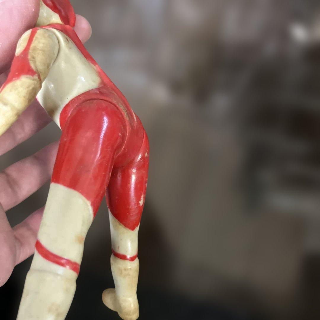 ブルマアク★ウルトラマン　ソフビ★凜々しい顔★全域可動可★劣化あるも光沢有