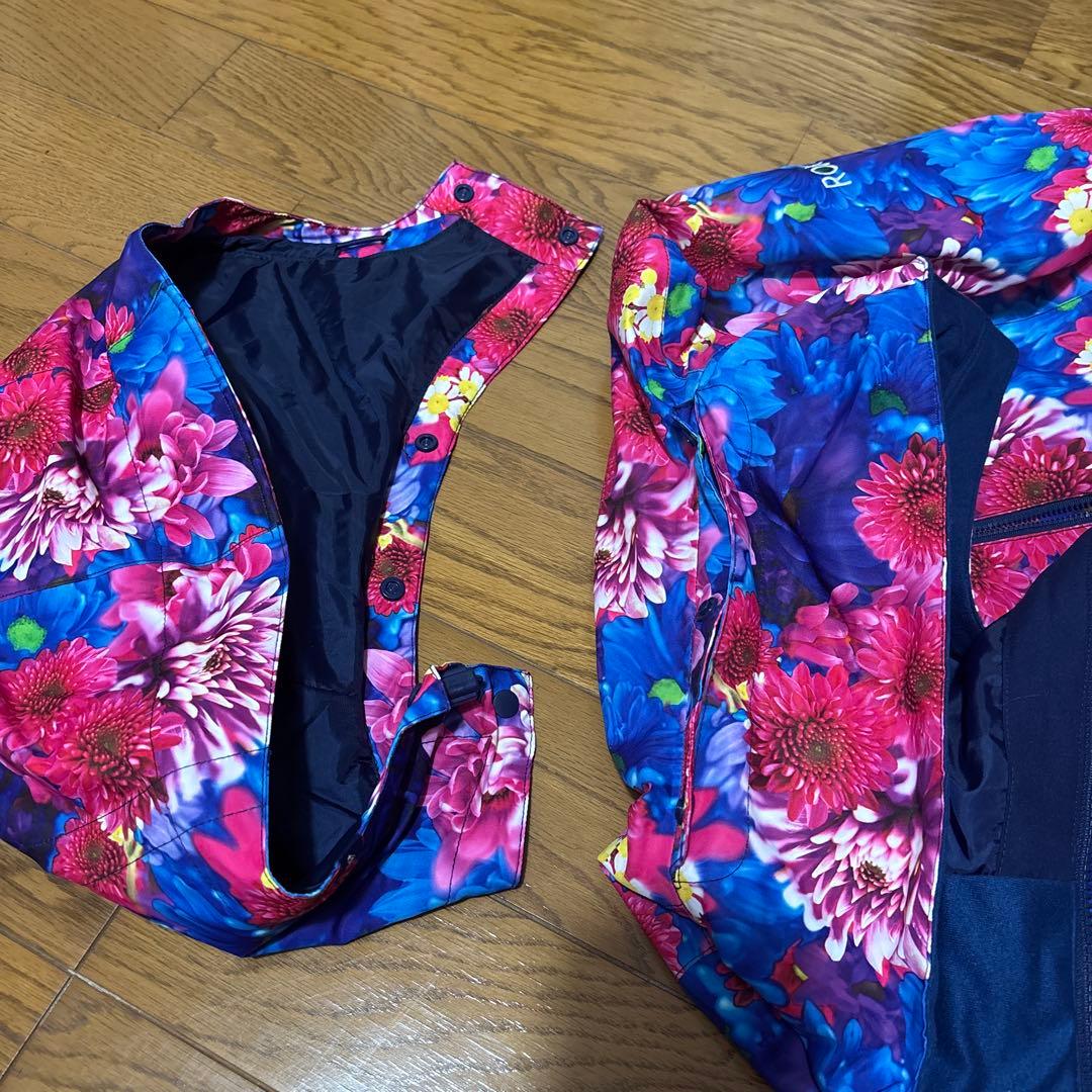 【新品・未使用】ROXY 蜷川実花　コラボ　花柄スキーウェア フード付き