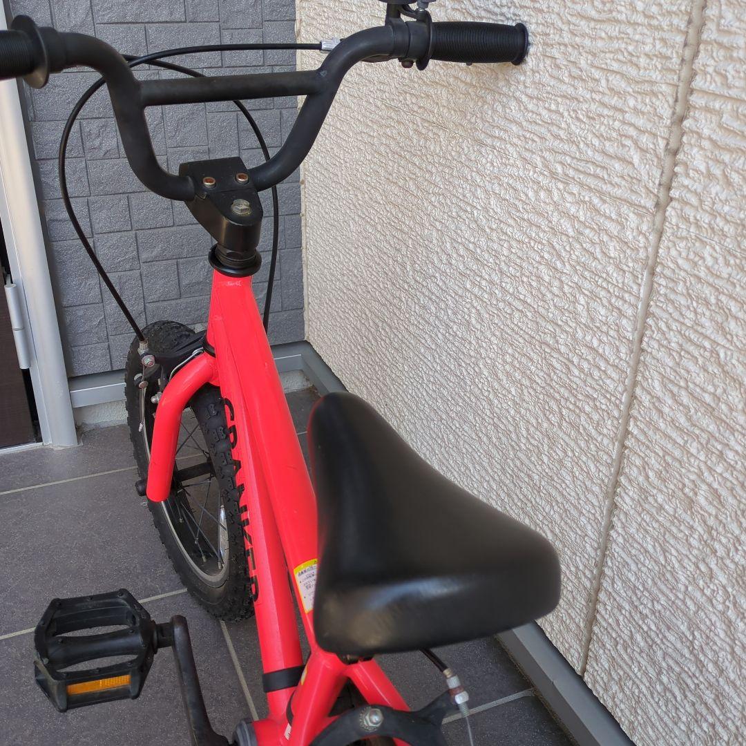 【かゆりぱ】CRANKER キッズバイク 14 赤