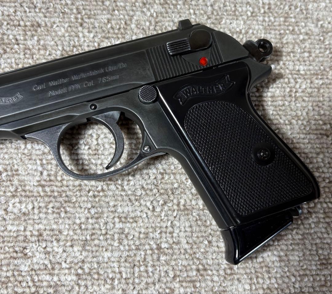 マルシンHWモデルガンワルサーPPKサイレンサー、レアグリップ付Ｊボンドイメージ