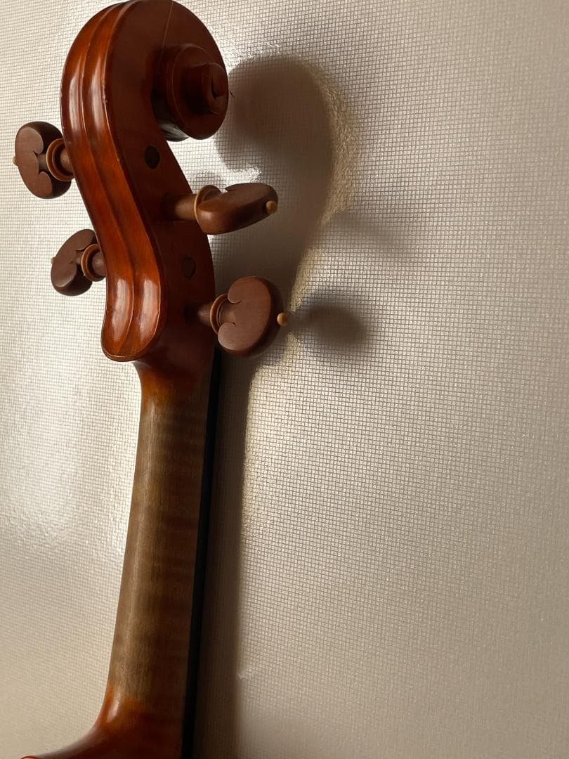 西ドイツ製 バイオリン 美しいワンピースバック ４／４サイズ 駒調整済み