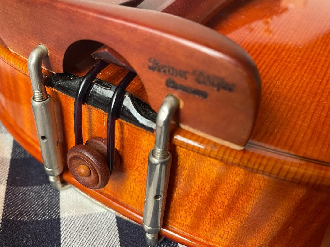 西ドイツ製 バイオリン 美しいワンピースバック ４／４サイズ 駒調整済み