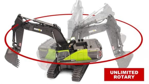 HUINA 1593 1/14サイズパワーショベルラジコン　アタッチメント付き