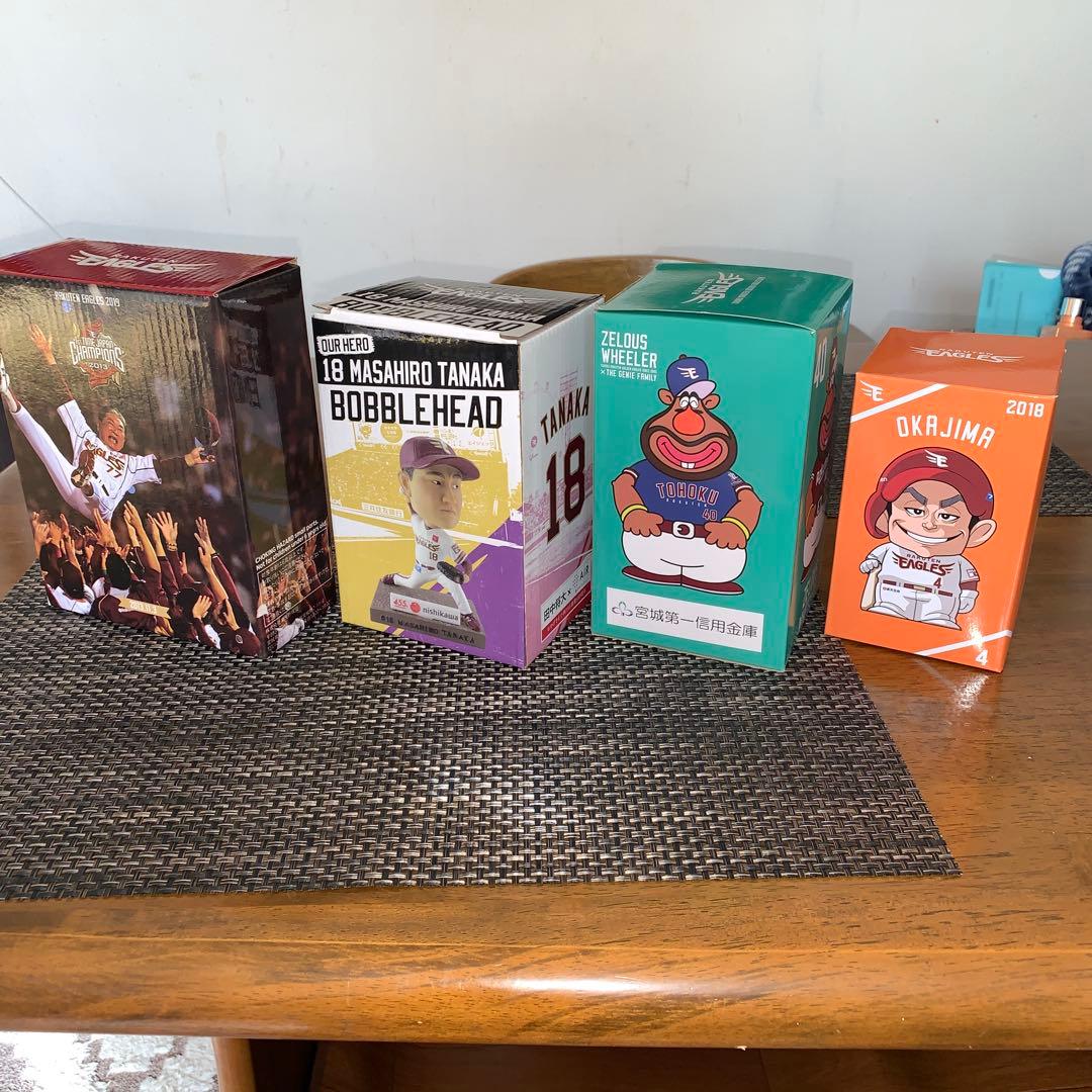 楽天イーグルス　フィギュア4種　2013年優勝胴上/田中将大/岡島豪郎/ウィラー