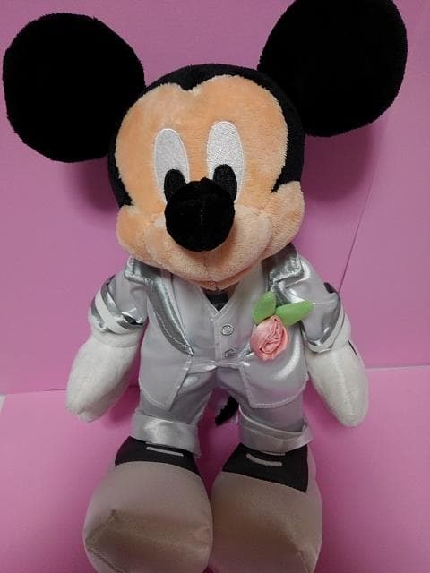 レア☆ミッキーマウス&ミニーマウス☆ウェディングぬいぐるみ☆新品未使用ケース付き