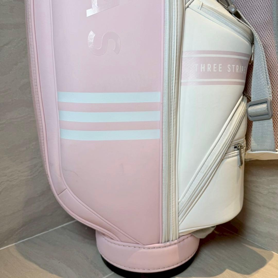 ADIDAS スリーストライプ　キャディバッグ