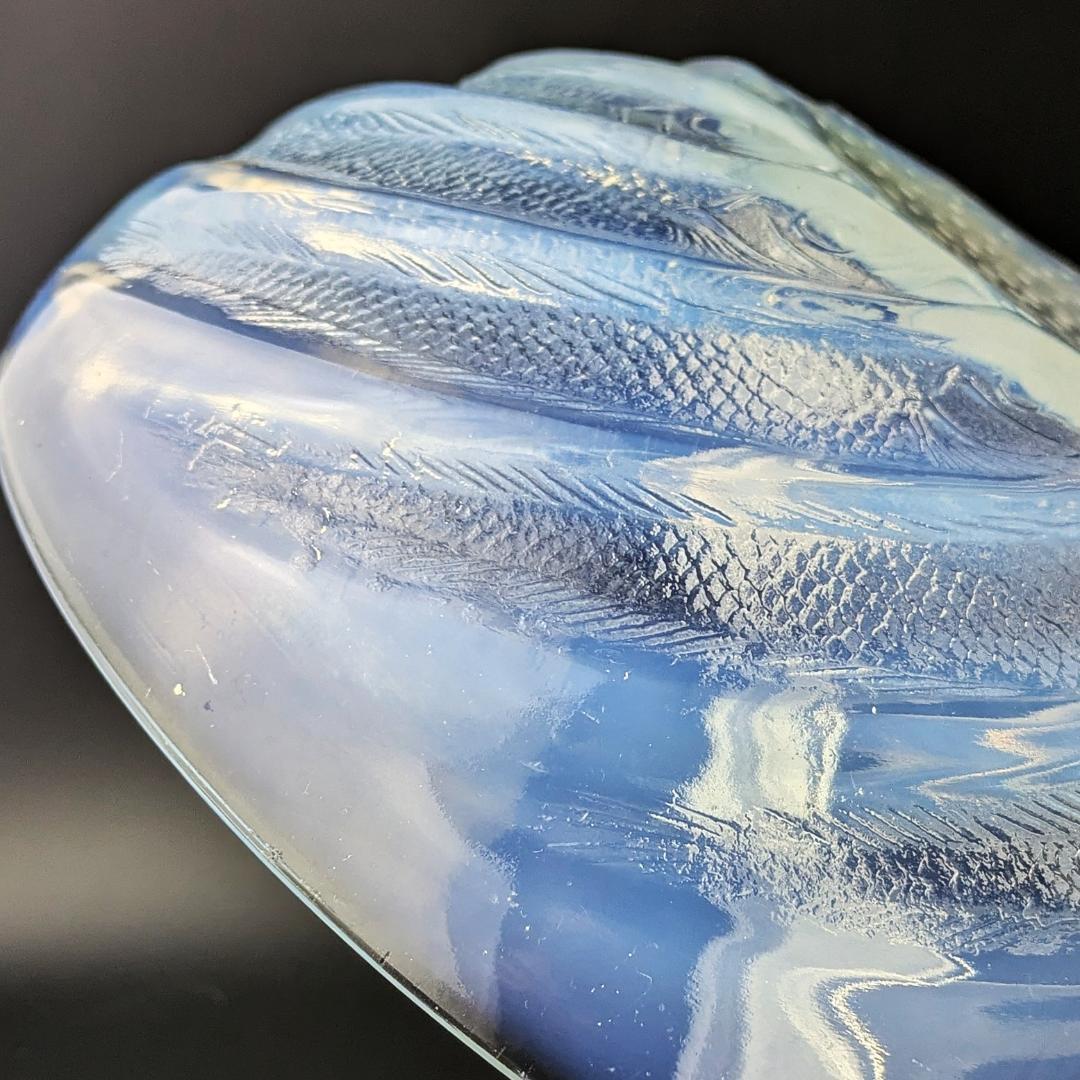 マッチーさま　深淵なるオパルセント ラリック本人作品 ポワソン 大鉢24cm 魚