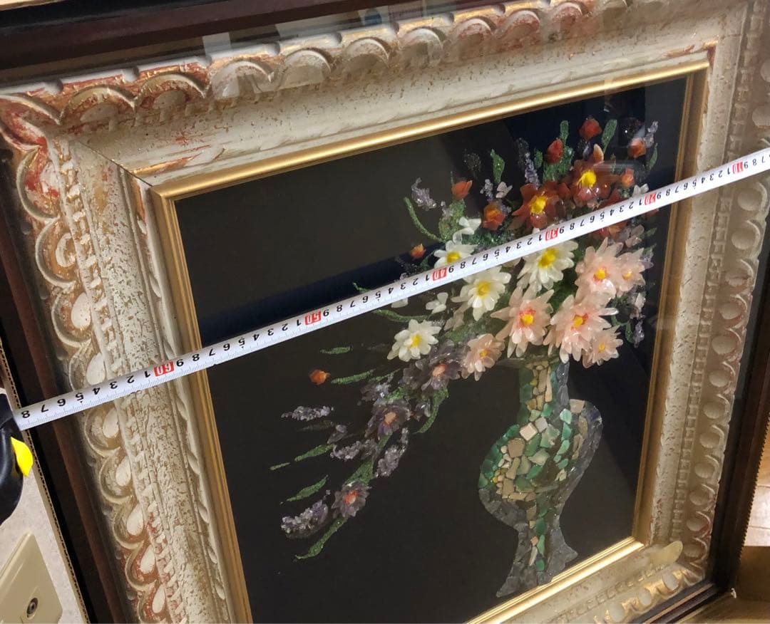 迫力の宝石画　貴石画　天然石　美術工芸品　昭和レトロ