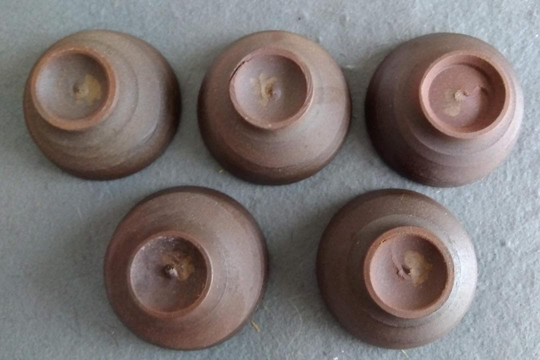 越前焼名工　桝田屋光生　ぐい飲み金盃五客セット