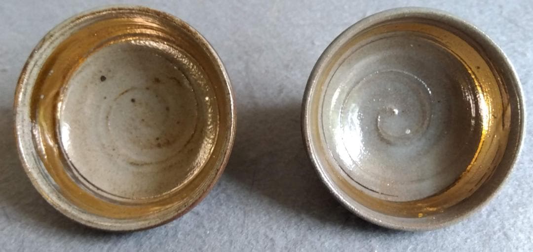 越前焼名工　桝田屋光生　ぐい飲み金盃五客セット