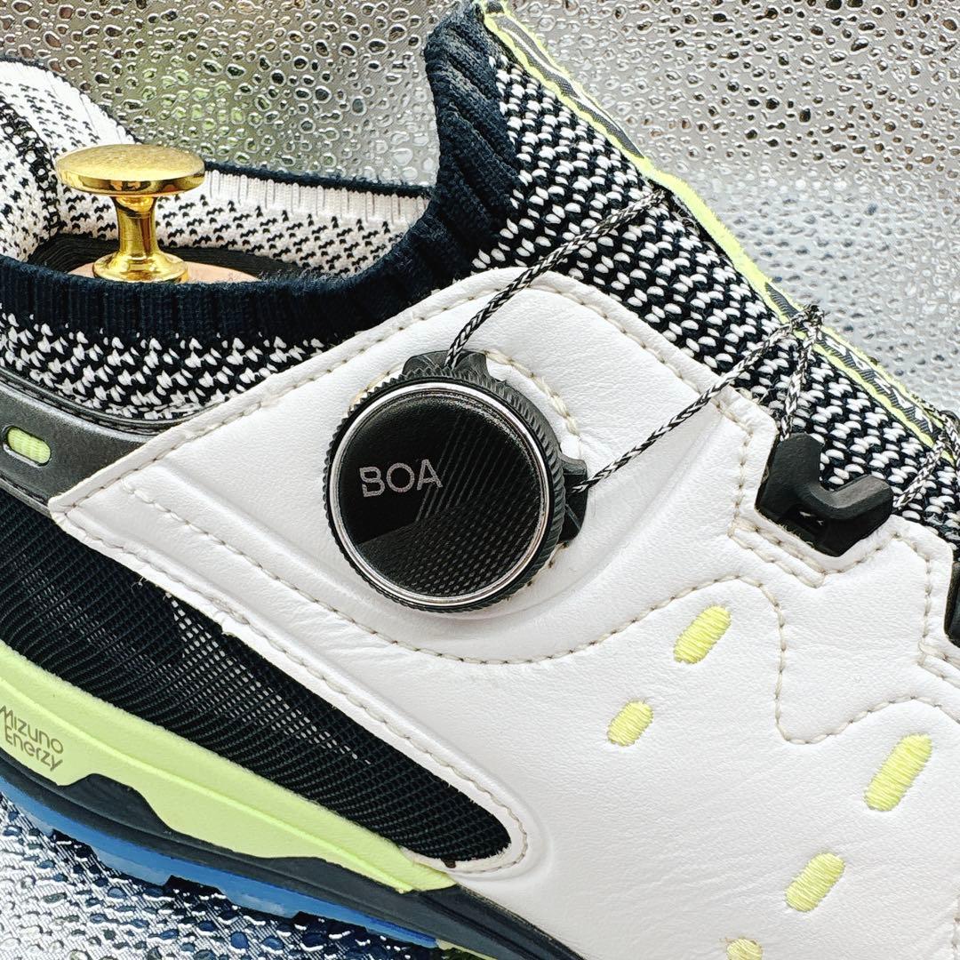 【25.5cm】 ミズノ ウエーブ ハザード プロ ボア ゴルフシューズ 防水