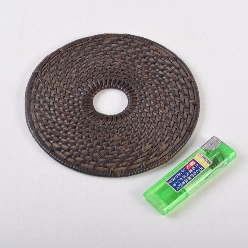 煎茶道具　籐編　瓶敷　瓶座　C　8517