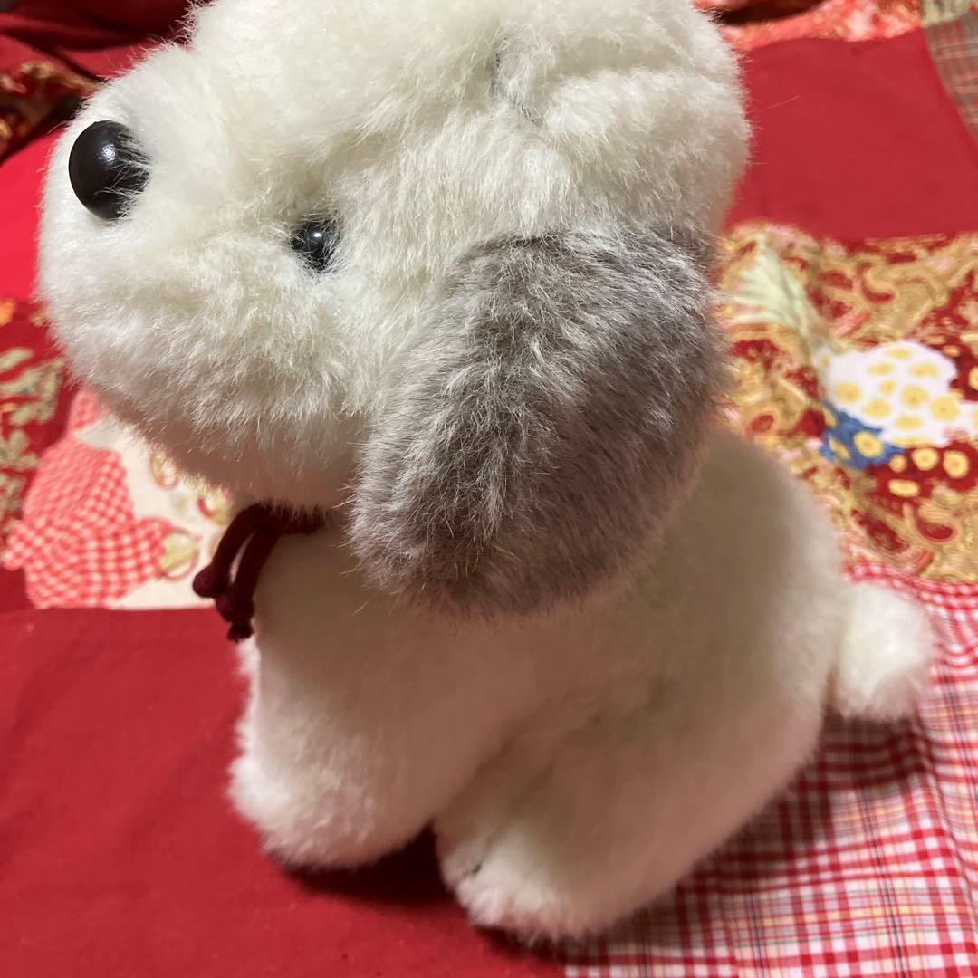 レトロぬいぐるみ犬うめ吉ぬいぐるみ　お座り犬　レトロ