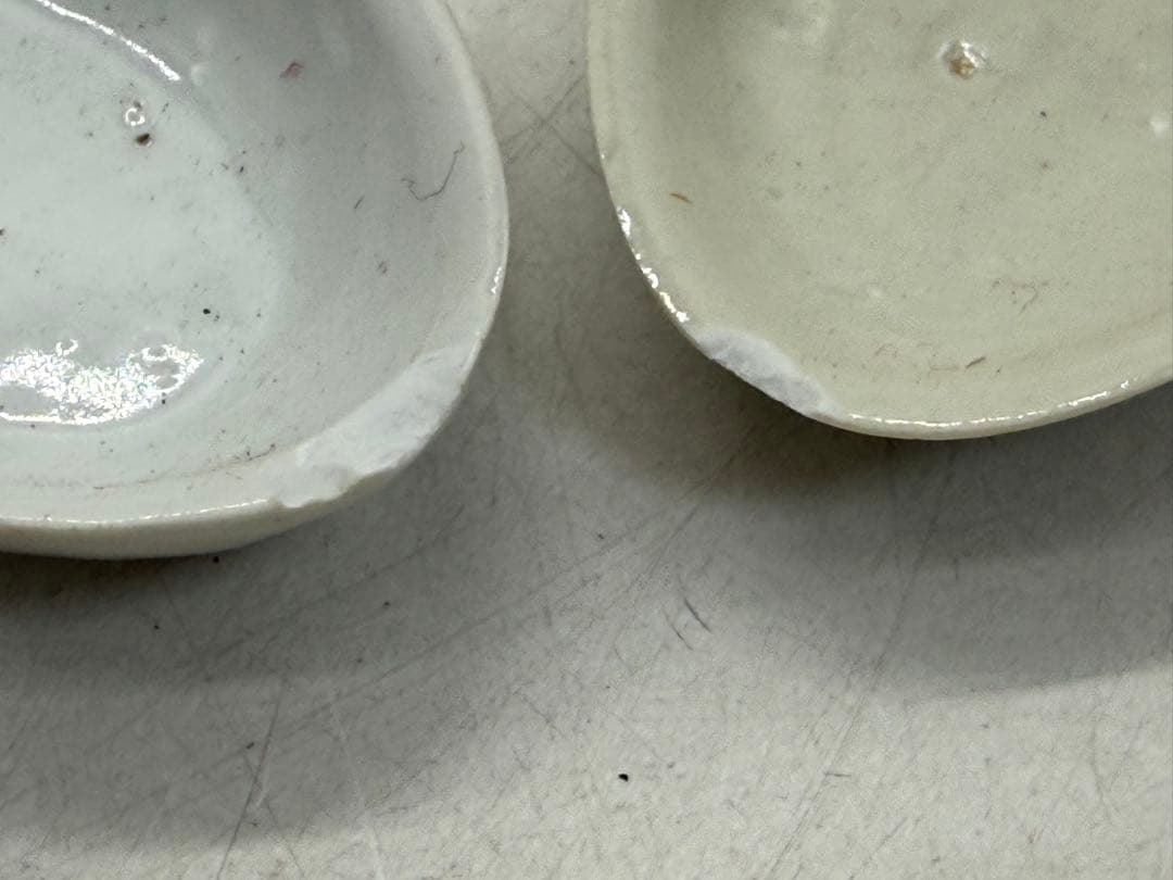 時代　白磁　菱形小皿7点　豆皿　送料込み260131