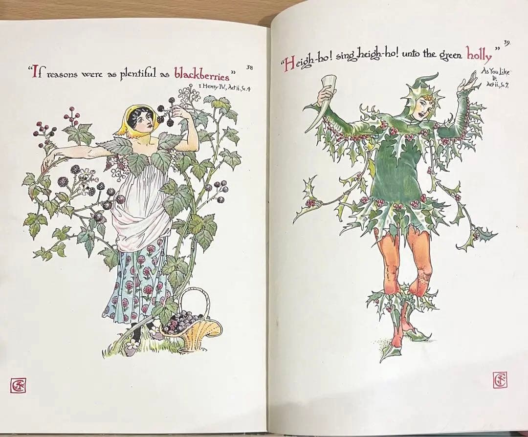 No.201激レア 超希少 アンティーク 古書 洋書 絵本ウォルター・クレイン