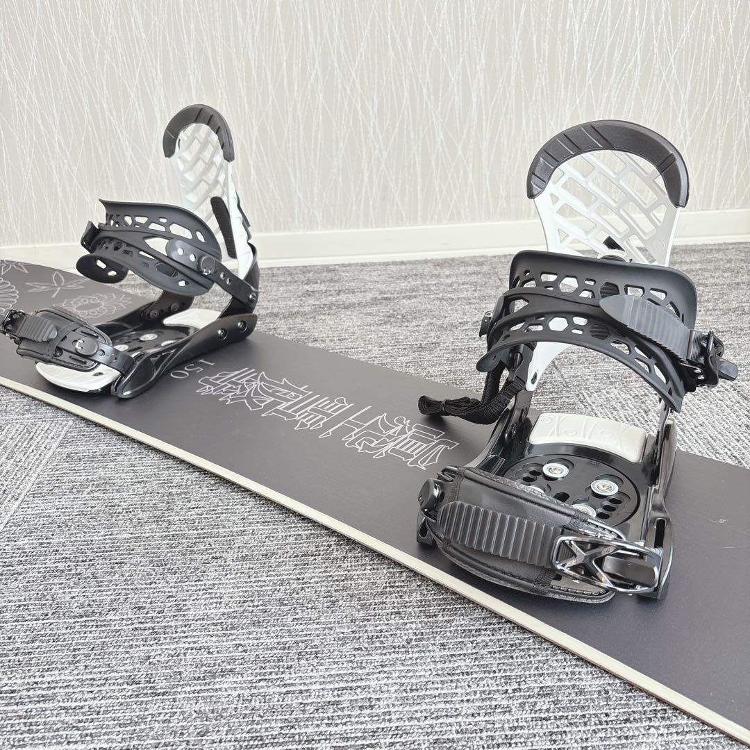 68超美品❗️超豪華❗️眞空雪板等/風眞モデル スノーボードセット★150cm