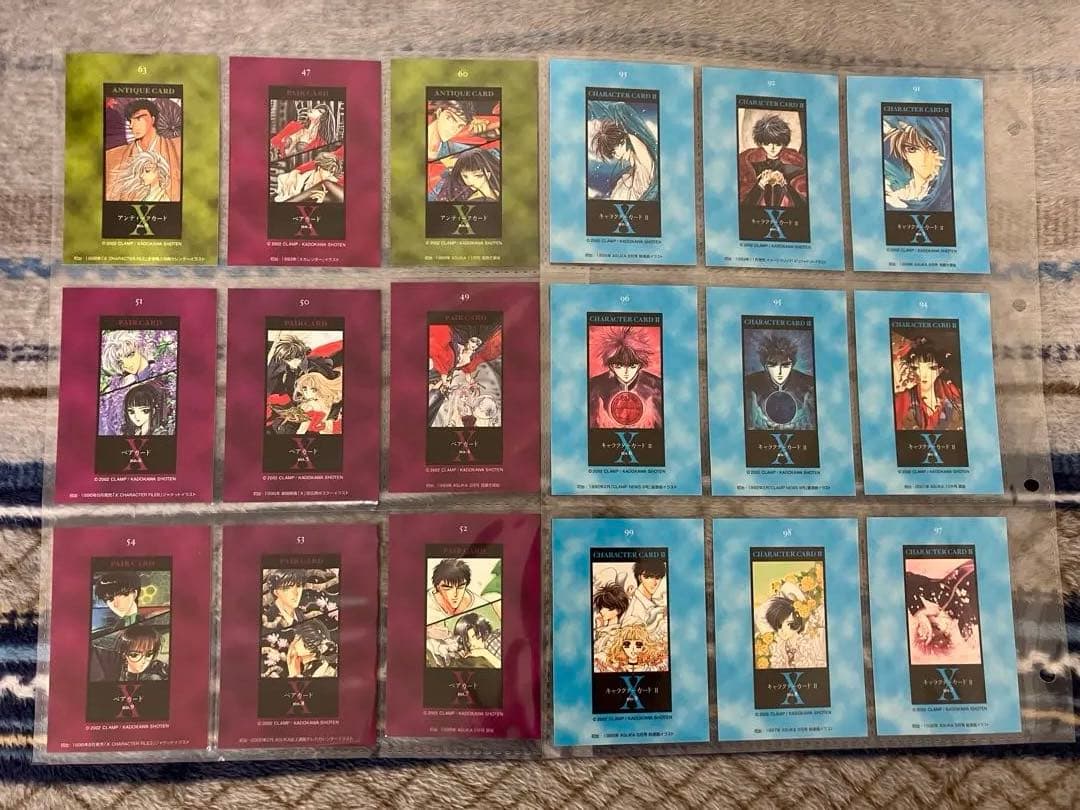 CLAMP　X 原作　トレーディングカード　まとめ売り88枚　カードホルダー付き