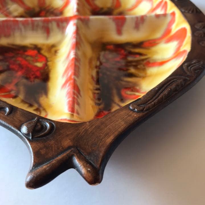 大皿 トレジャークラフト ヴィンテージ 熱帯魚 プレート 希少