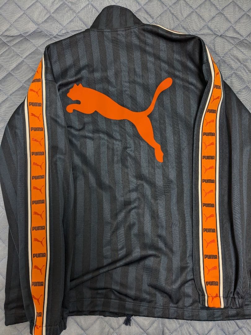 【希少 美品】プーマジャージ（プージャー）上下 XOサイズ ネイビー×イエロー