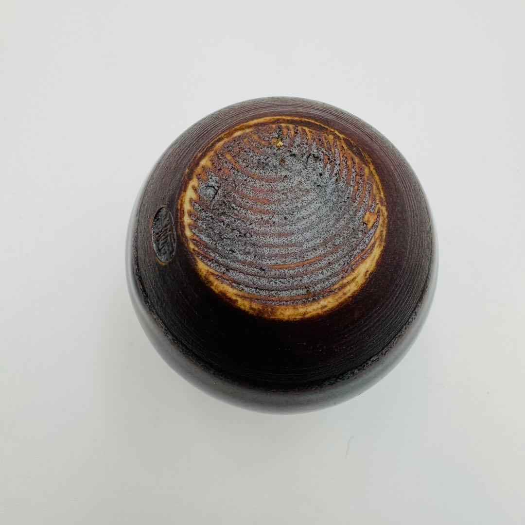 【小瀬戸　加藤唐三郎　文琳茶入　仕覆　共箱】茶道具　骨董　アンティーク