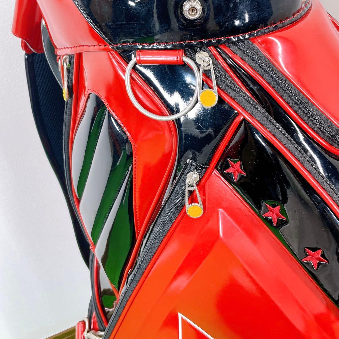 ドラゴンボール　レッドリボン軍　キャディーバック　赤　3点式　9.5型　46in