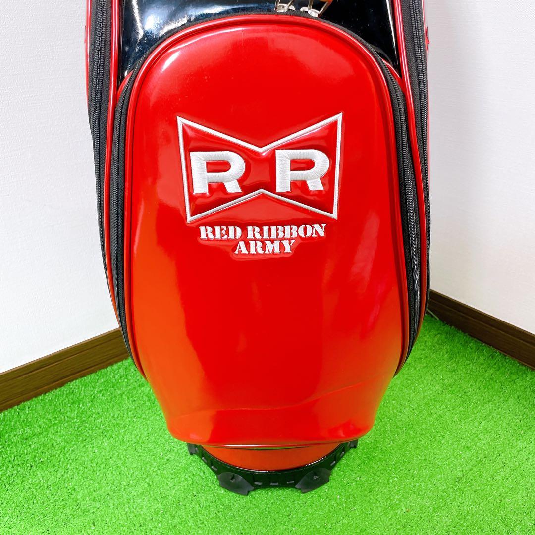 ドラゴンボール　レッドリボン軍　キャディーバック　赤　3点式　9.5型　46in