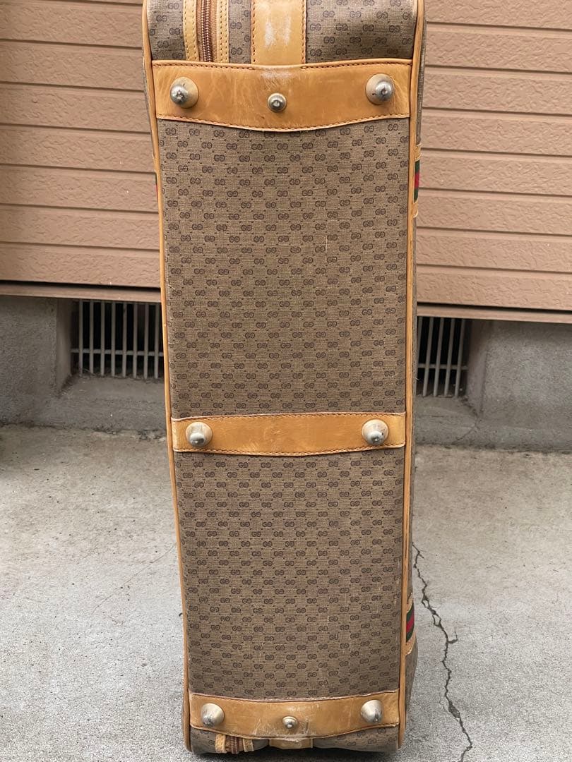 【希少品】オールドグッチ シェリーライン GGスプリーム トラベルバッグ