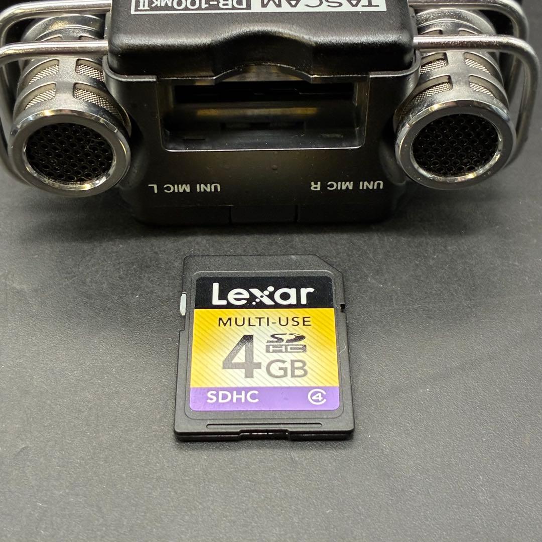DR-100MKII TASCAMハンディレコーダー 4GB SDカード付属