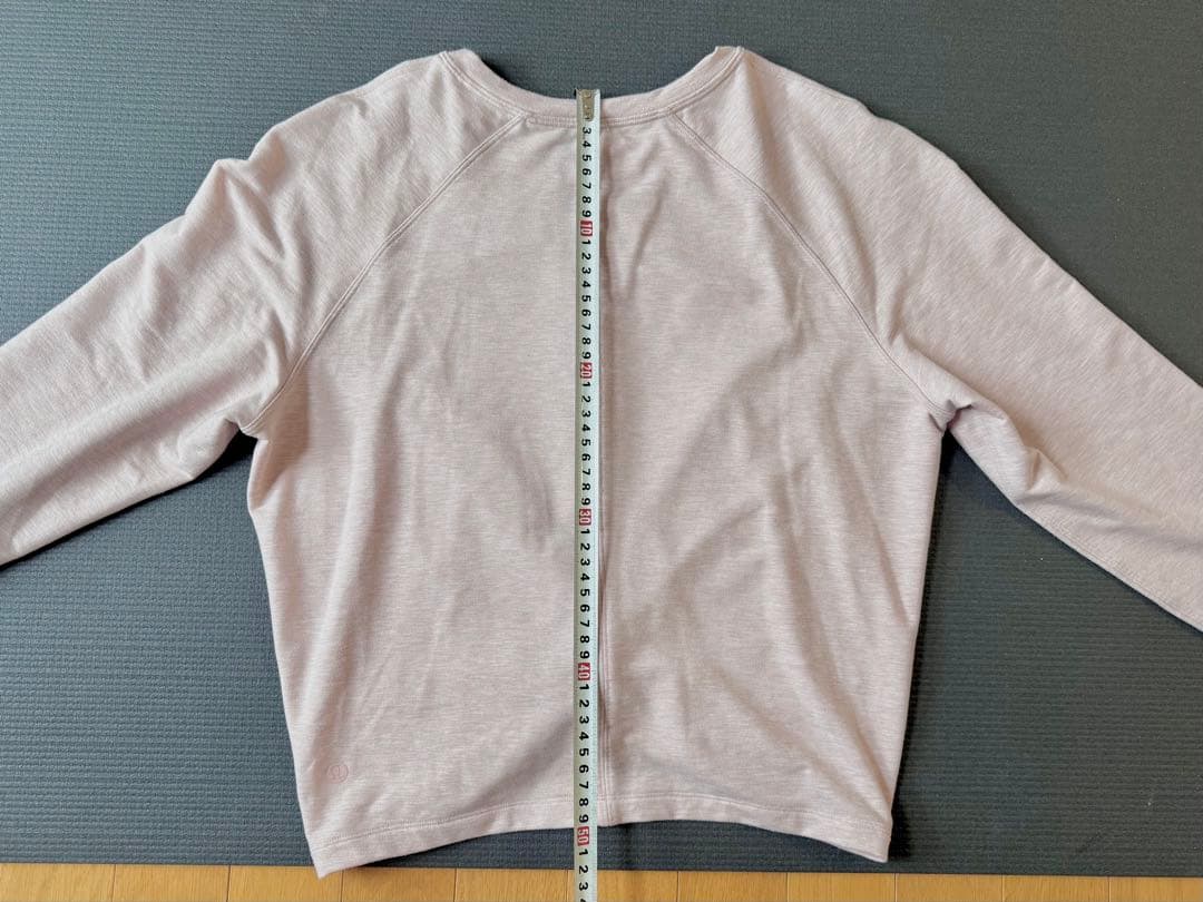 Lululemon ベビーピンク 長袖 ヨガウェア