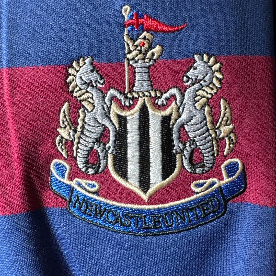 【★ニューカッスル】 古着 サッカー ゲームシャツ 長袖 XL 95年 アウェイ