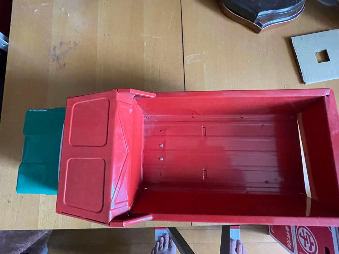 ブリキ　シボレー　ダンプカー　10輪車