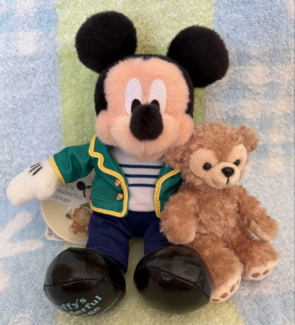 【匿名発送】TDS ダッフィーのワンダフル•ヴォヤッジ ぬいぐるみ大•小