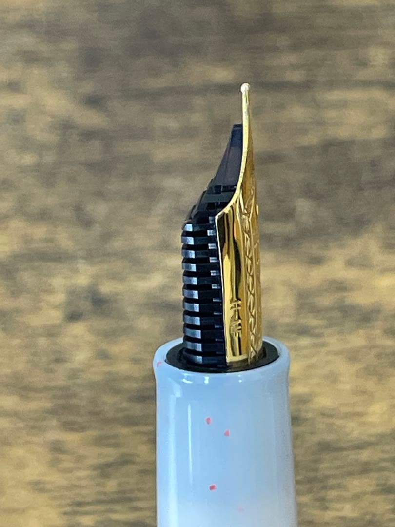 新品未使用　 四季織　雪月空葉 　雪椿　万年筆　字幅MF セーラー　万年筆　完品