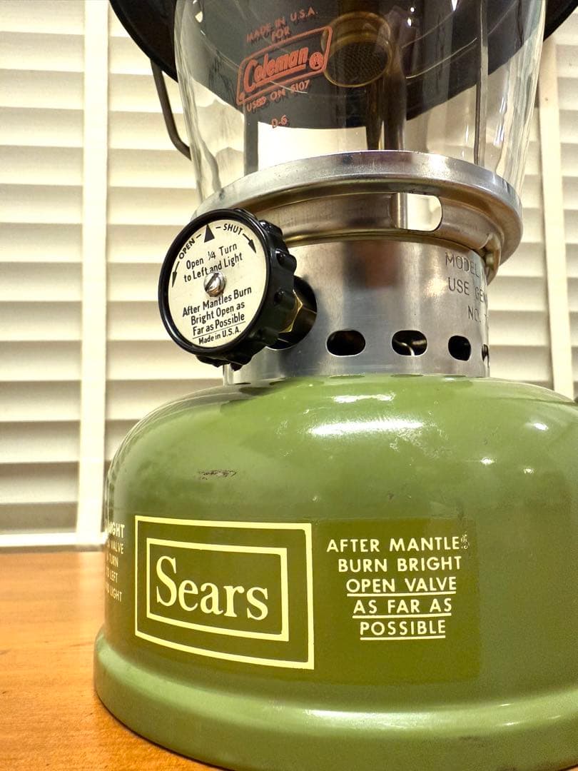 【希少•極美品】シアーズ：72241シングルマントルランタン（1972年4月製）