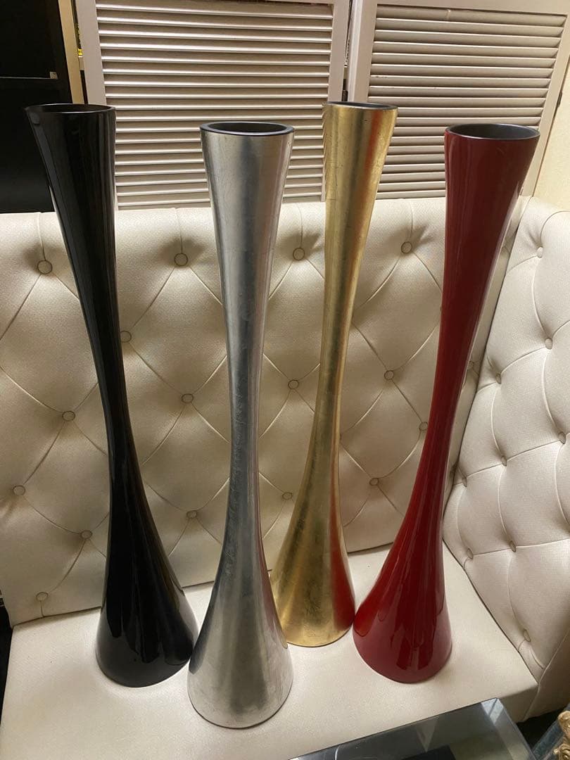 希少♦️高級 漆器フラワーベース♦️高１４０㎝♦️金♦️映えインテリア♦️金運♦️送料込