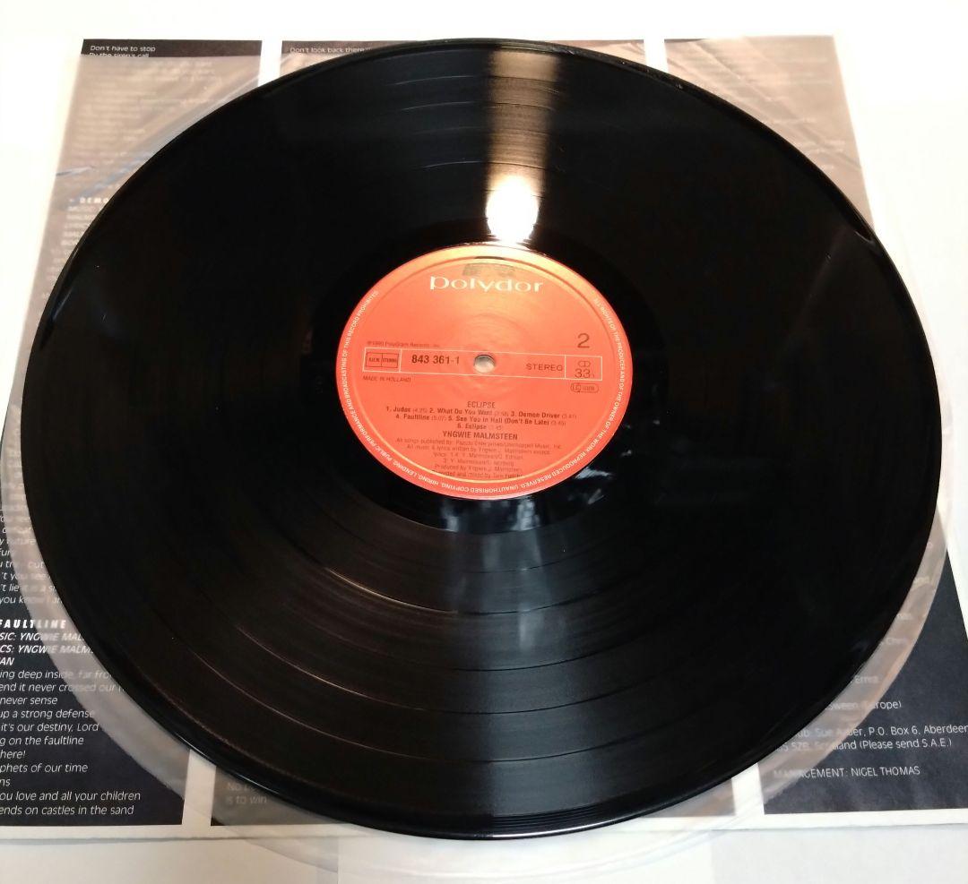 レア盤 美品 Yngwie イングヴェイ ECLIPSE レコード アナログ