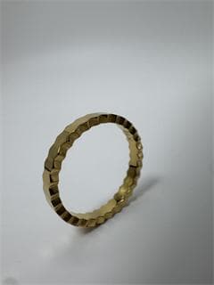 K18ゴールド 波形エッジリング1.26g 9号