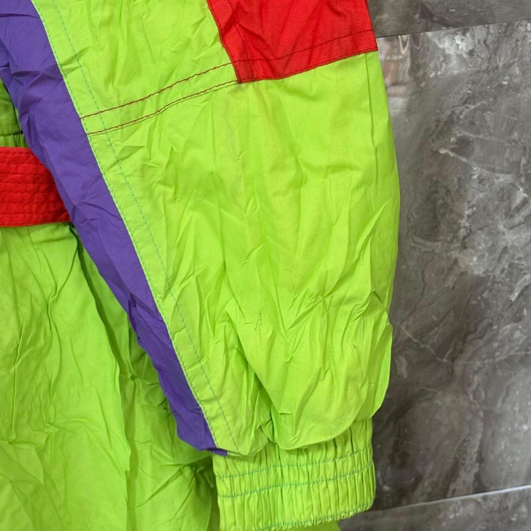 【希少/イタリア製】80s-90s スキーウェア つなぎ ネオンカラー