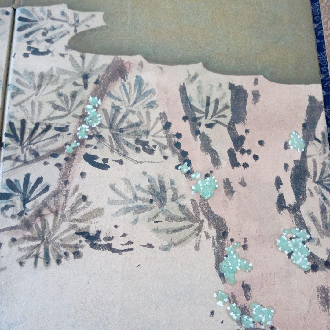 骨董　屏風　唐子　唐子遊図　雛祭り　お雛様　桃の節句　古玩　古美術　肉筆